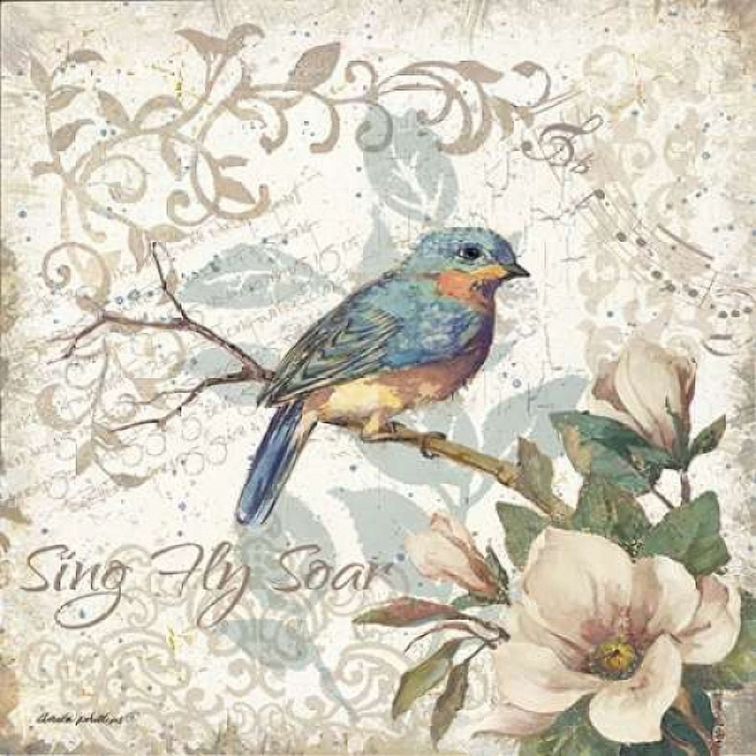 Sing - Fly - Soar Canvas Art - Anita Phillips (24 x 24)