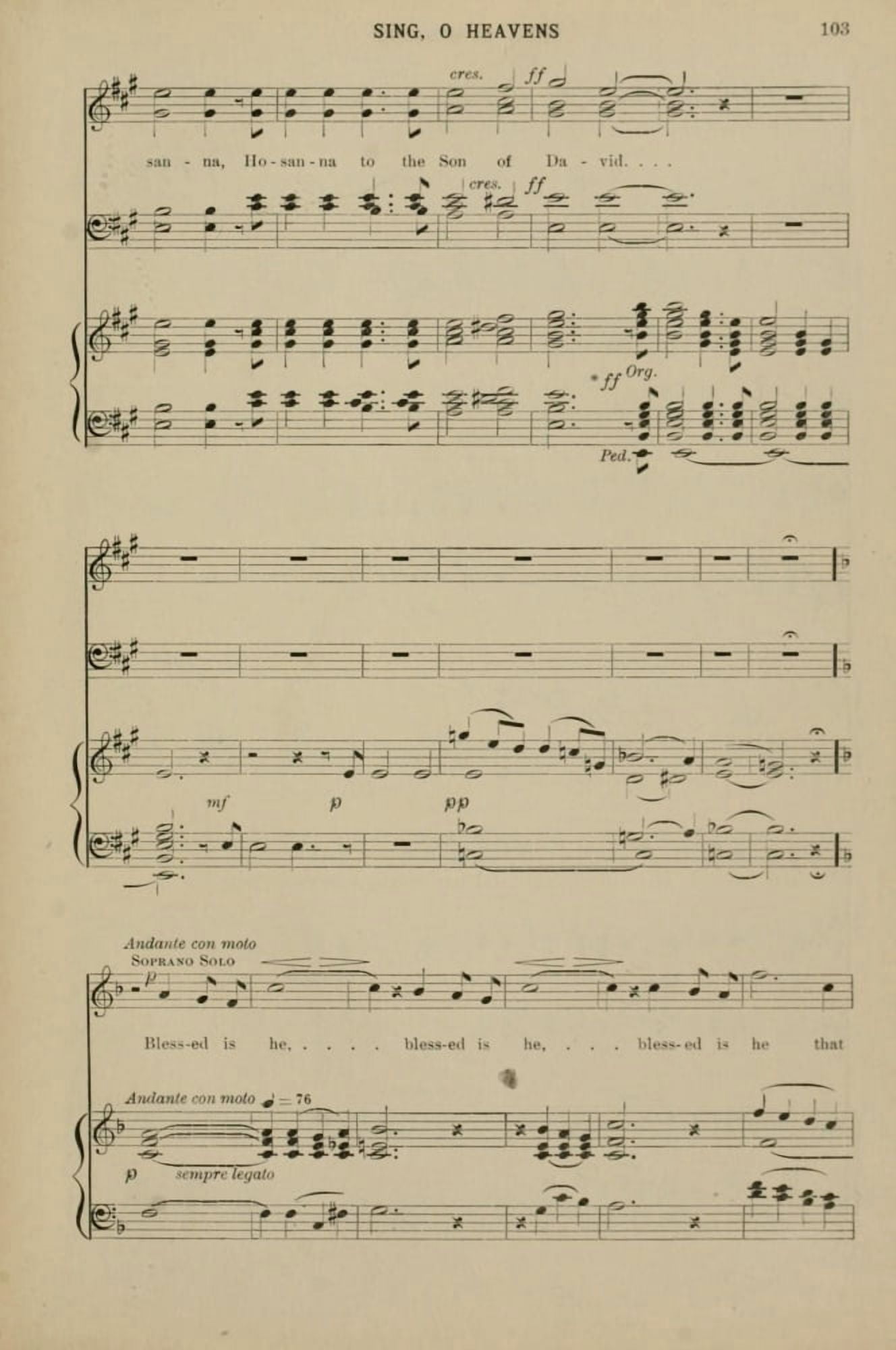 Sing O Heavens 6 Berthold Tours Christmas Carols & Hymns 1910 Canvas Art - (24 x 36)