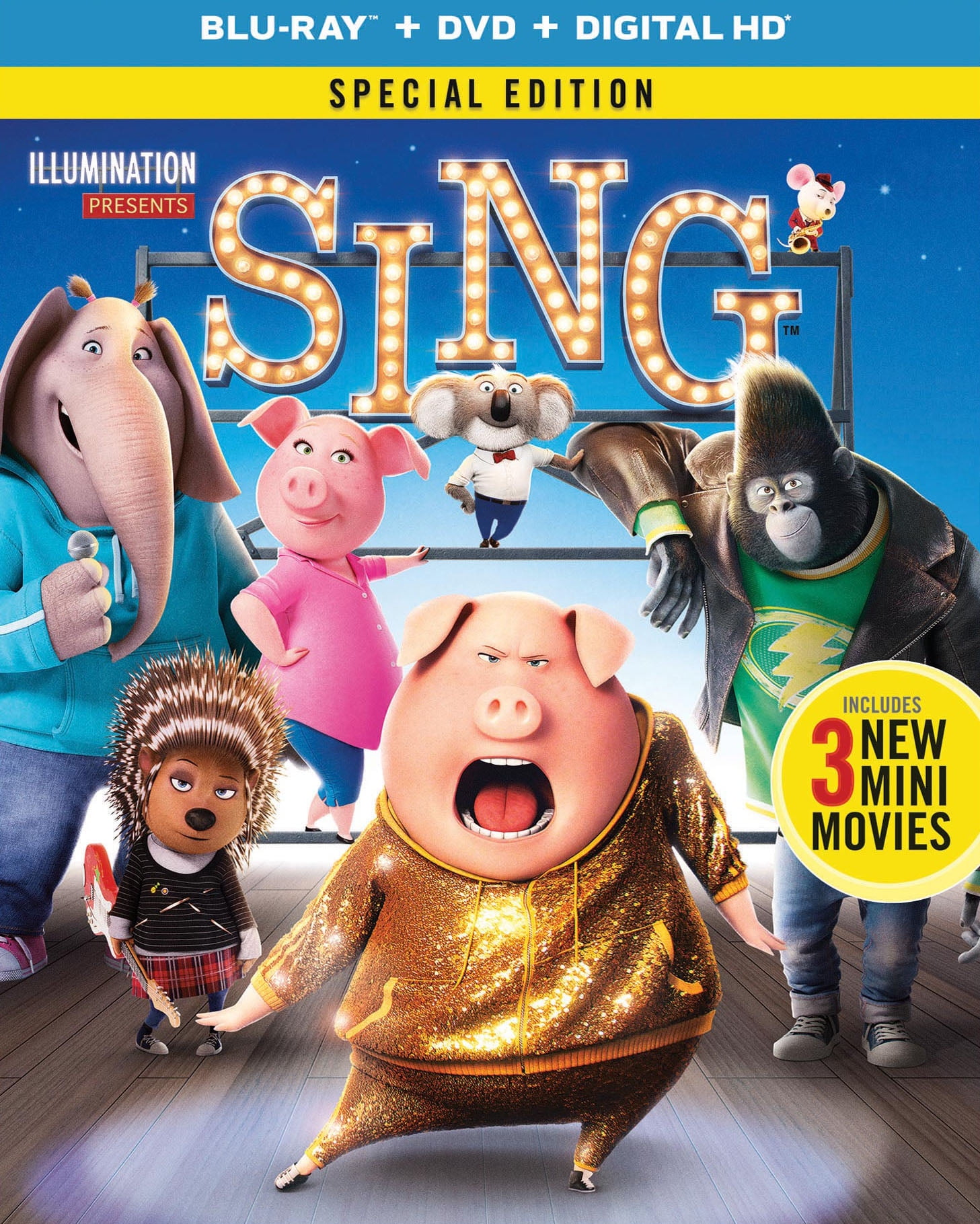 Sing (Special Edition DVD + Digital) [Blu-ray] - Walmart.com