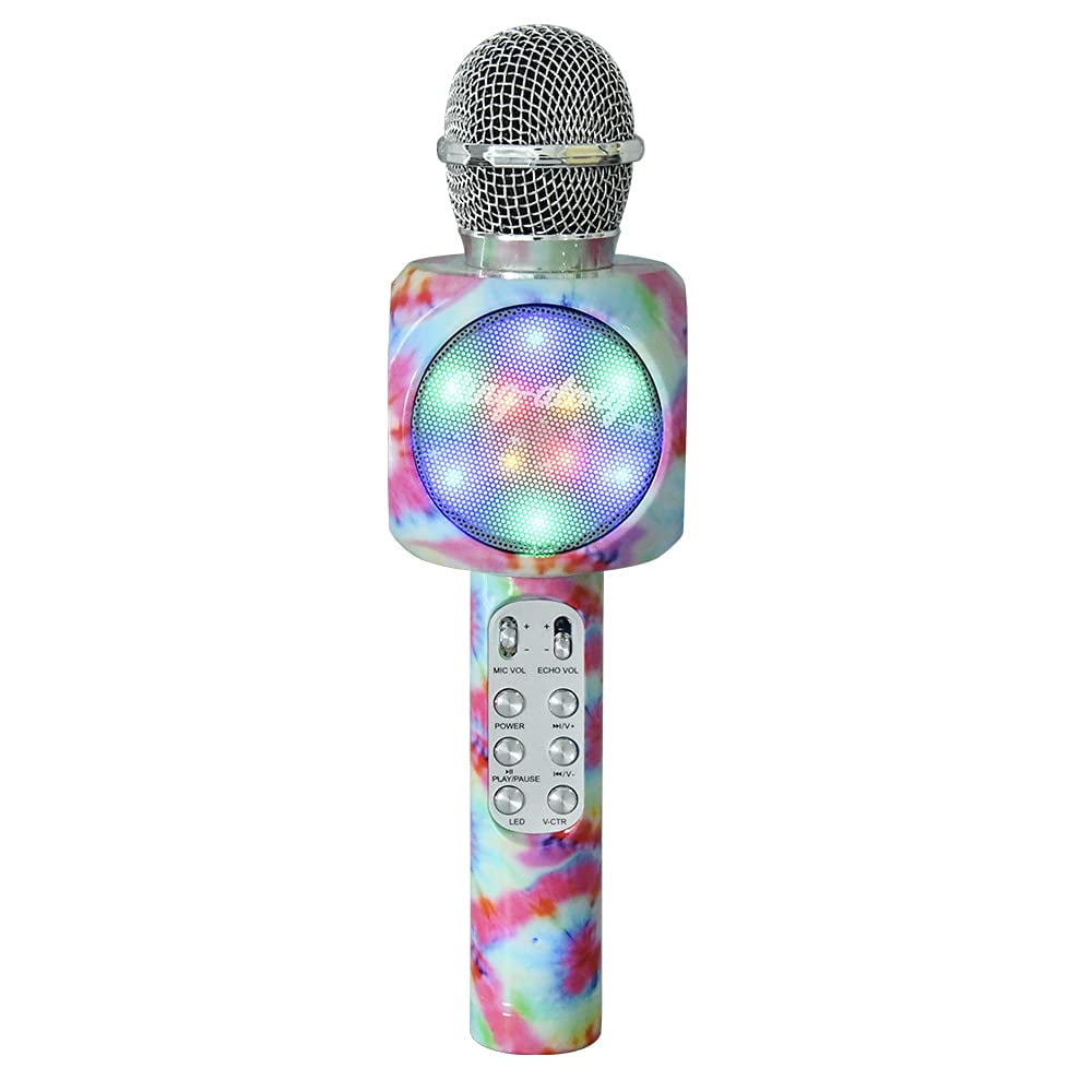 Trend Tech Brands Wireless Tye Dye Karaoke Microphone & Bluetooth ...