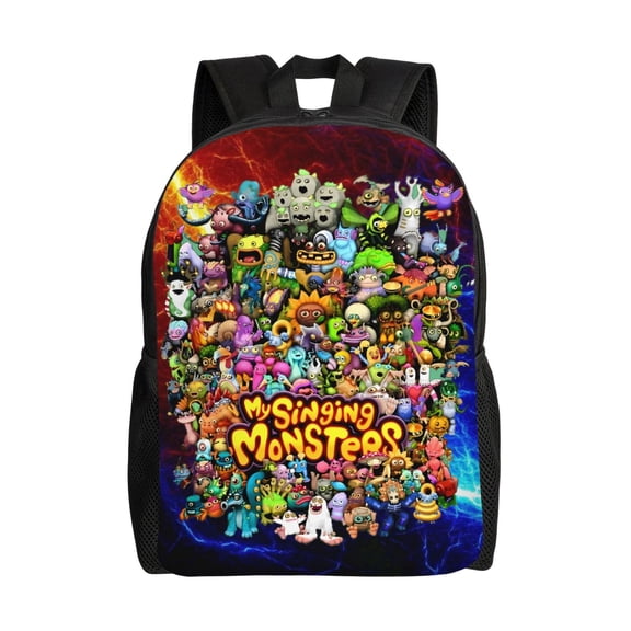 Sing-ing Game M-on-sters Backpack,3d Print Laptop Backpack Lightweight Casual Daypack Bookbag Multi-Function Travel Backpack