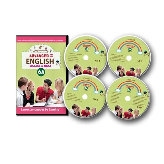 Sing2Learn English-6A-combo Intermediate 2 English DVD-CD-HB 601-615