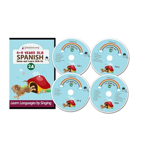Sing2Learn Spanish-2A-combo Beginner 1 Spanish DVD-CD-HB 201-215