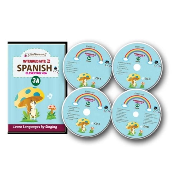 Sing2Learn Spanish-3A-combo Intermediate 2 Spanish DVD-CD-HB 301-315
