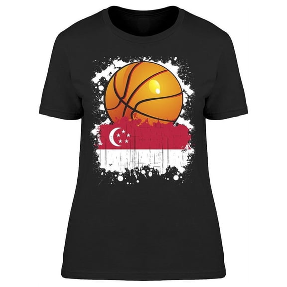Singapore Basketball Team T-Shirt Women -Image by Shutterstock Women T-Shirt, Female Small