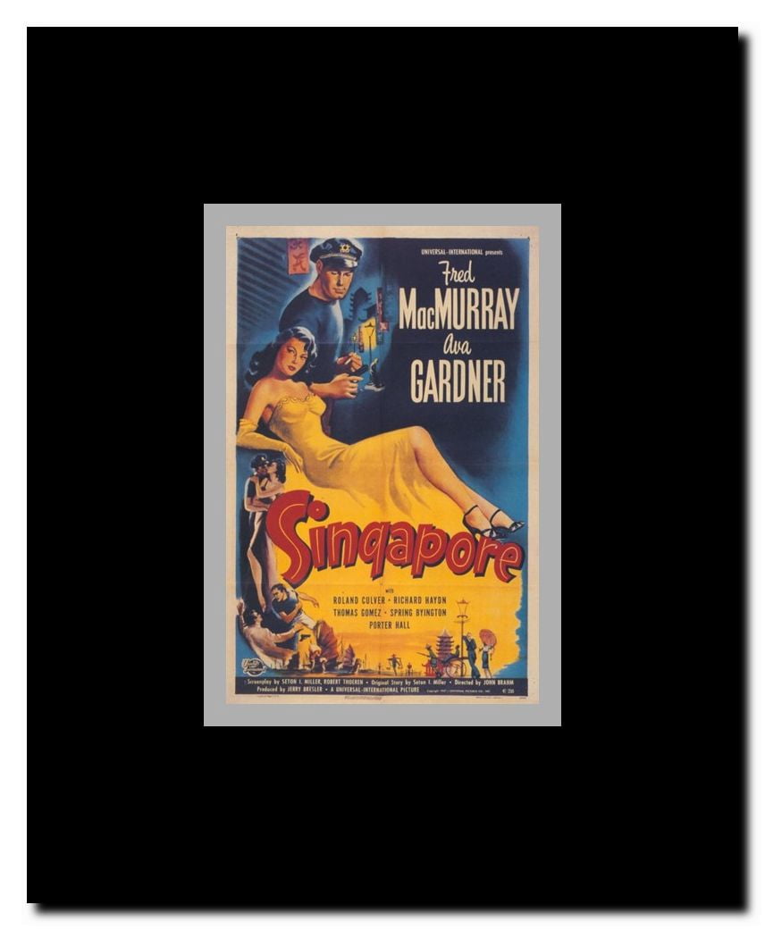 Singapore Framed Movie Poster