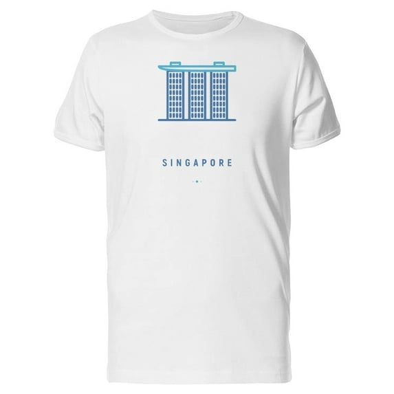 Singapore Landmark Building T-Shirt Men -Image by Shutterstock, Male 4X-Large