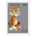 thumbnail image 1 of Singapore - Malayan Tiger - Qantas Airways - Vintage Airline Travel Poster by Harry Rogers c.1960s - Fine Art Rolled Canvas Print 27in x 40in, 1 of 4
