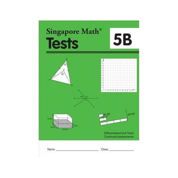 Pre-Owned Singapore Math Common Core Tests 5B Paperback