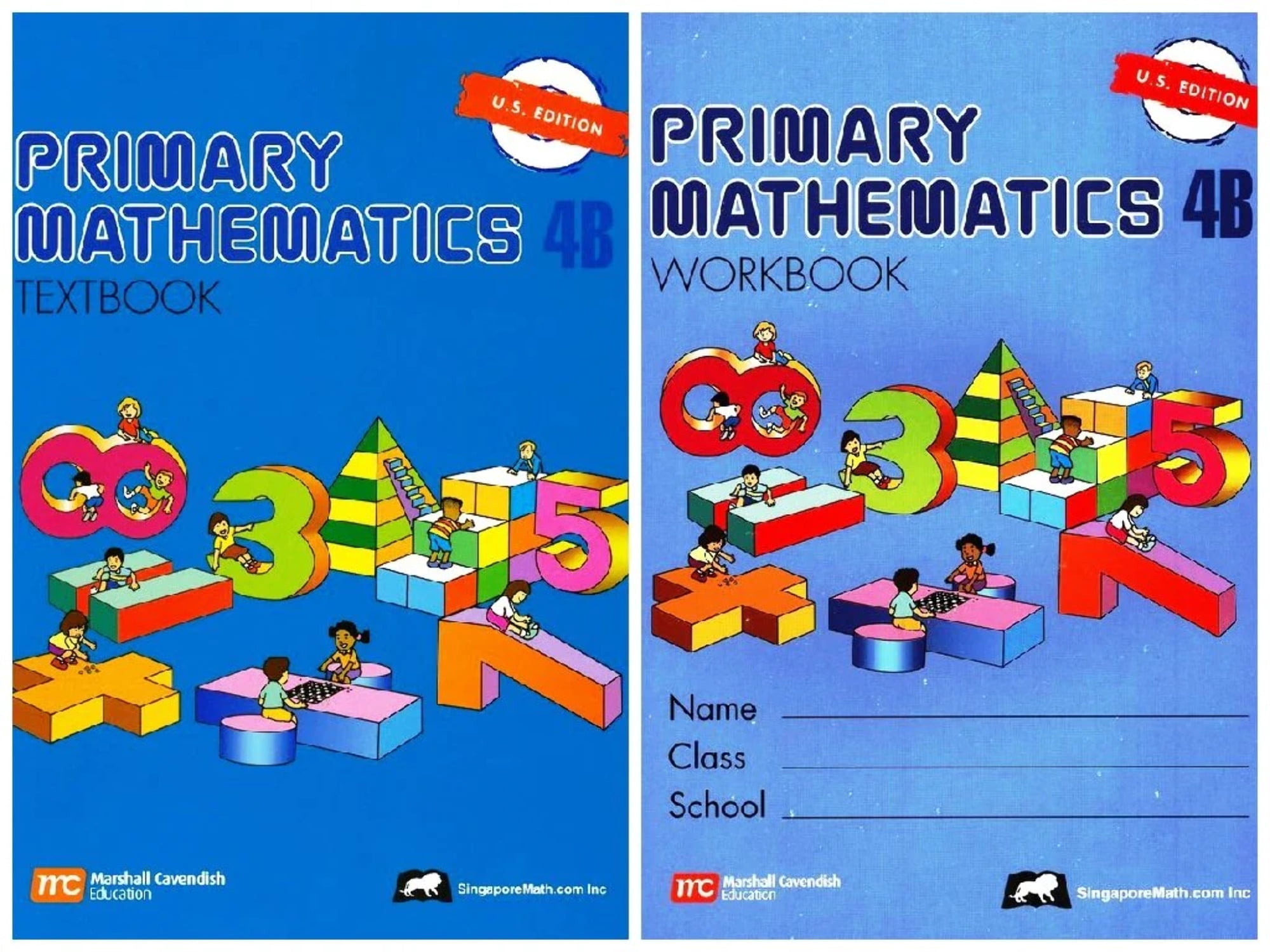 Singapore Math: Primary Mathematics 4B SET--Textbook and Workbook (US ...
