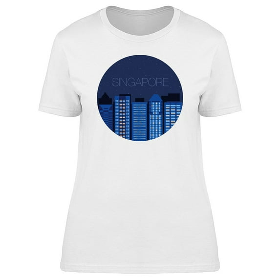 Singapore Night Sky T-Shirt Men -Image by Shutterstock, Male x-Large