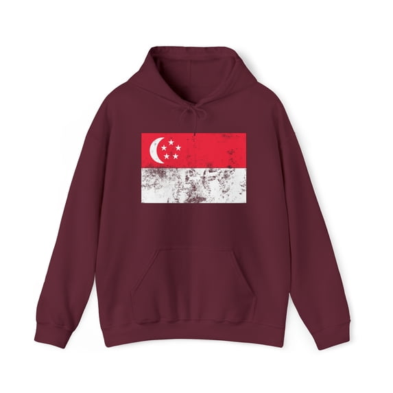 Singapore Singaporean Flag Pride Hoodie, Gifts, Hooded Sweatshirt