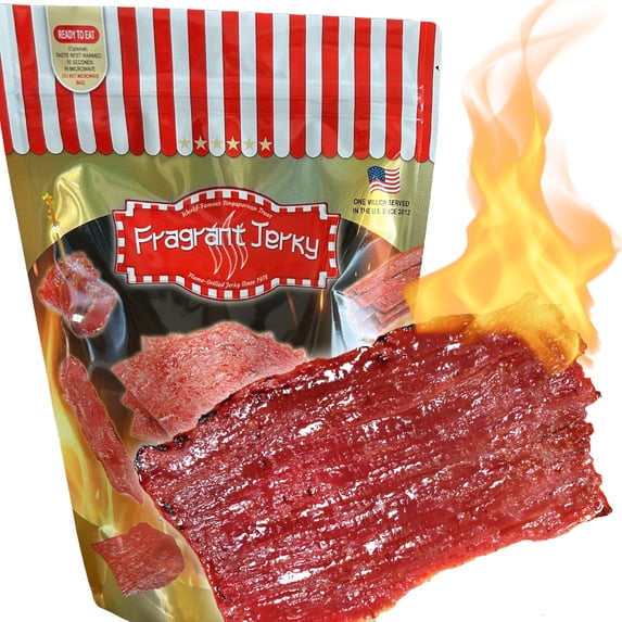 Singapore-Style Fire-Grilled Beef Jerky (Original Flavor 12 oz.) *Grilled Fresh to Your Order *Shipped the Same Day - L.A. Times "Handmade Gift" Winner