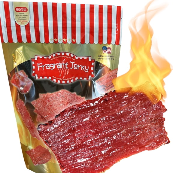 Singapore-Style Fire-Grilled Beef Jerky (Original Flavor 8 oz.) *Grilled Fresh to Your Order *Shipped the Same Day  - L.A. Times "Handmade Gift" Winner