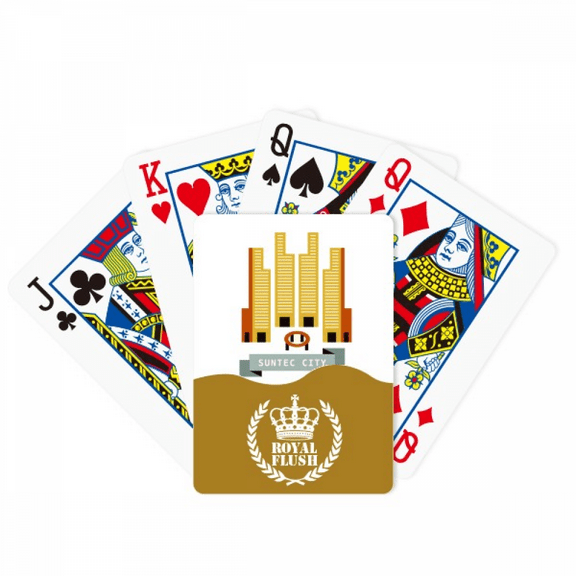 Singapore Suntec City Landmark Royal Flush Poker Playing Card Game