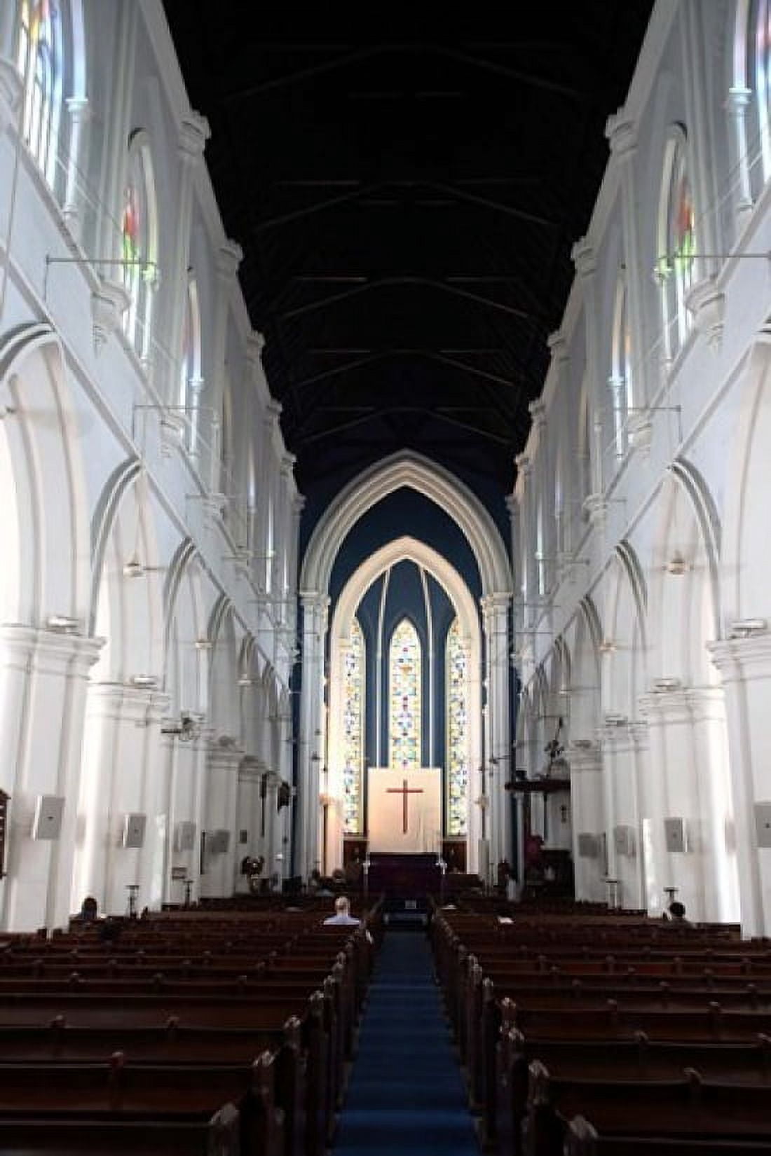 Singapore The interior view of St Andrews Cathedral Canvas Art - Bruce Yuanyue Bi DanitaDelimont (16 x 24)