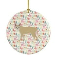 thumbnail image 1 of Singapura Cat Christmas Ceramic Ornament 2.8 in x 2.8 in, 1 of 3