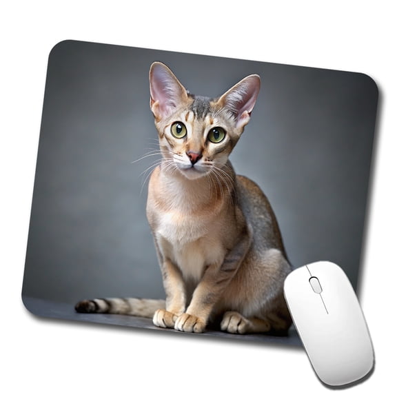 Singapura Cat Photo Mouse Pad Low Profile Gaming Mat