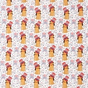 Singer, 100% Cotton, Festive Dogs In Hats, Cut by Yard