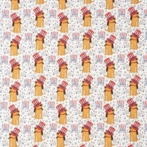 Singer, 100% Cotton, Festive Dogs In Hats, Cut by Yard