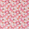 thumbnail image 1 of Singer, 100% Cotton, Ghosts With Stars On Pink, Cut by Yard, 1 of 7