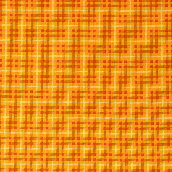 Singer, 100% Cotton, Orange Tonal Plaid, Cut by Yard