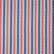 Singer, 100% Cotton, Red White And Blue Stars In Line, Cut by Yard