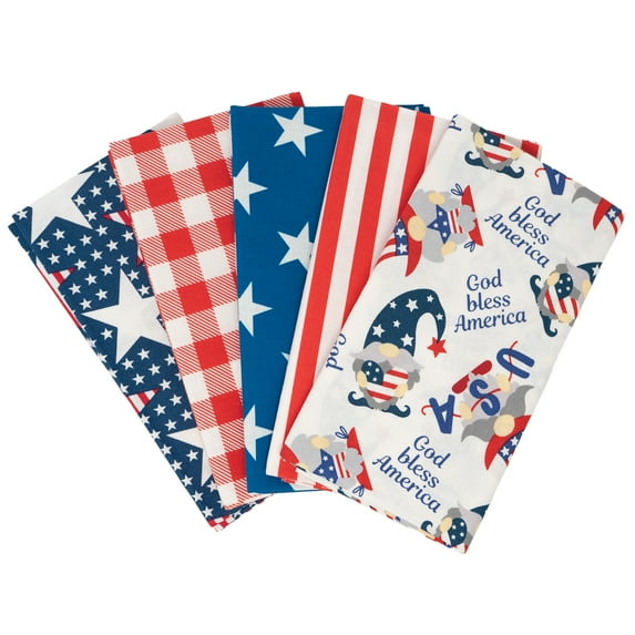 Singer, 100% Cotton, Stars & Gnomes 5Pc Bundle
