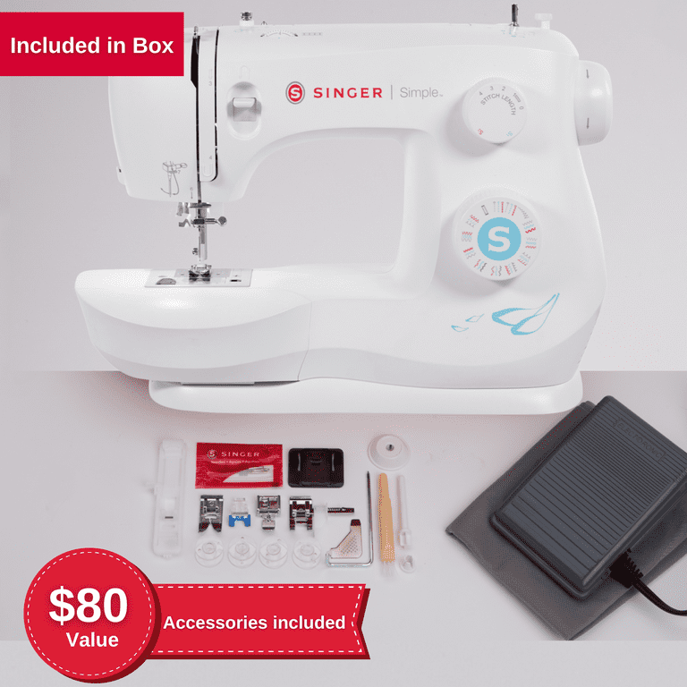 SINGER Heavy Duty Sewing Machine With Included Accessory Kit, 110