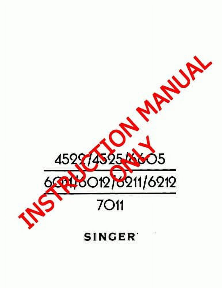 Singer 45224525601160126211621266057011 Sewing Machine Owners