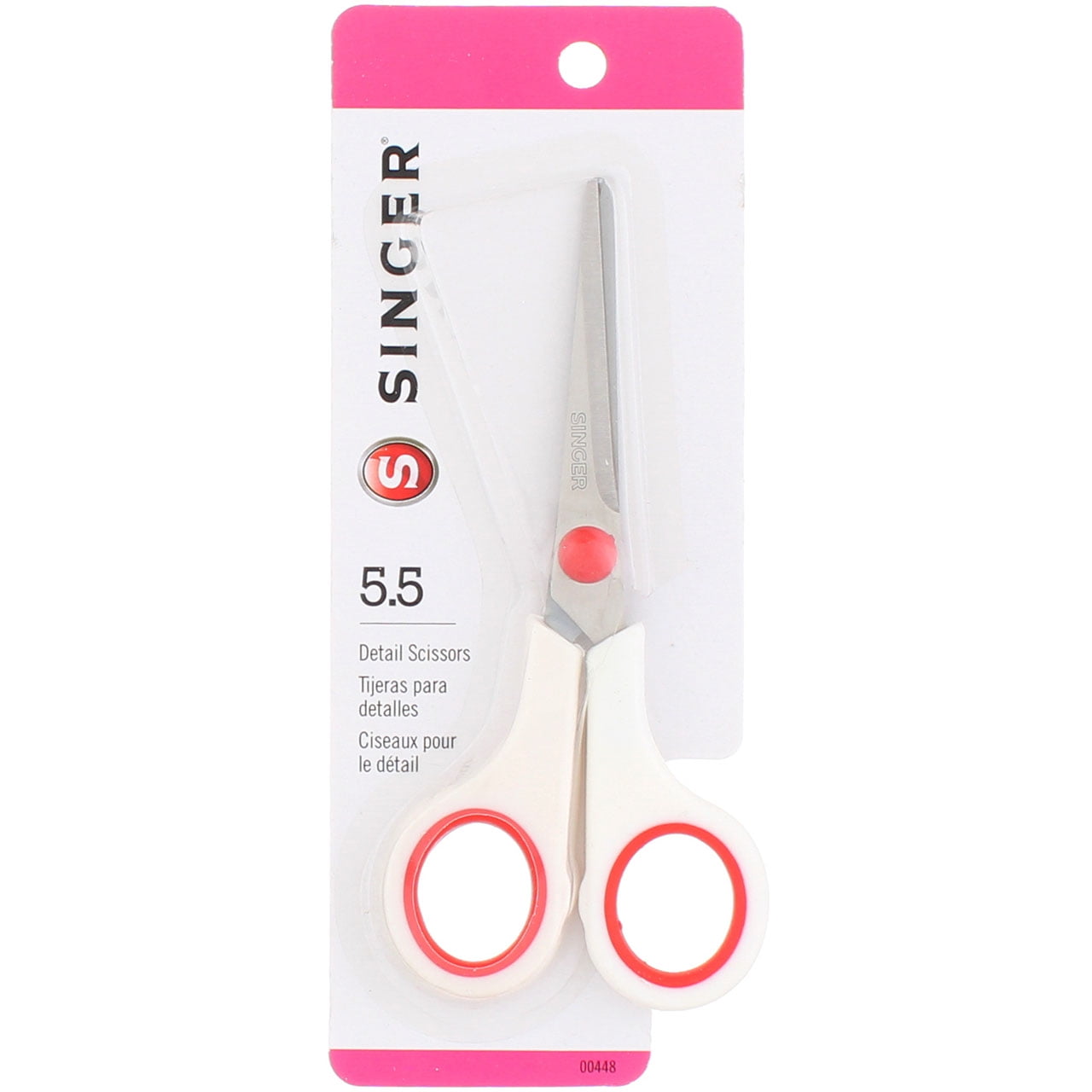 SINGER Fabric & Craft Scissors Set W/Comfort Grip 2/Pkg-8.5" Lightweight & 4.75" Detail Scissors