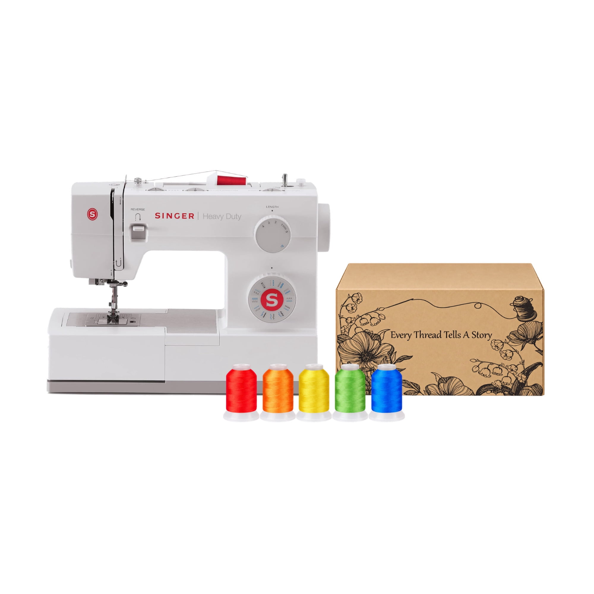 Singer 5523 Scholastic Heavy-Duty Sewing Machine Bundle with 150-Color ...