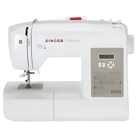 SINGER® Brilliance 6180 Portable Sewing Machine + Accessories| 180 Stitch Applications| Free Arm