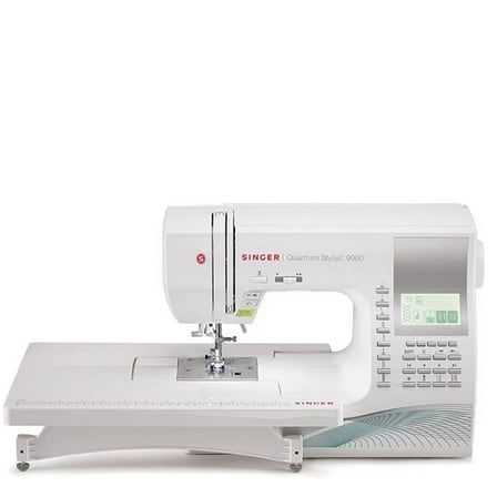 Singer® 9960 Quantum Stylist™ Computerized Sewing Machine With Accessory Kit, Extension Table - 600 Stitches & Electronic Auto Pilot Mode