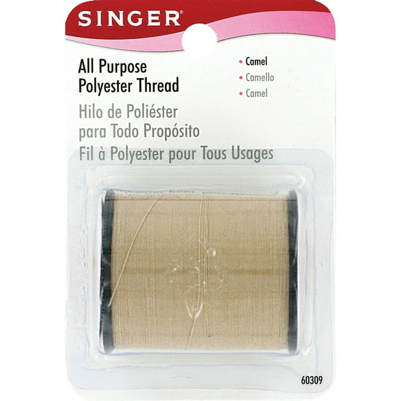 Singer All-Purpose Polyester Thread 150yd-Camel