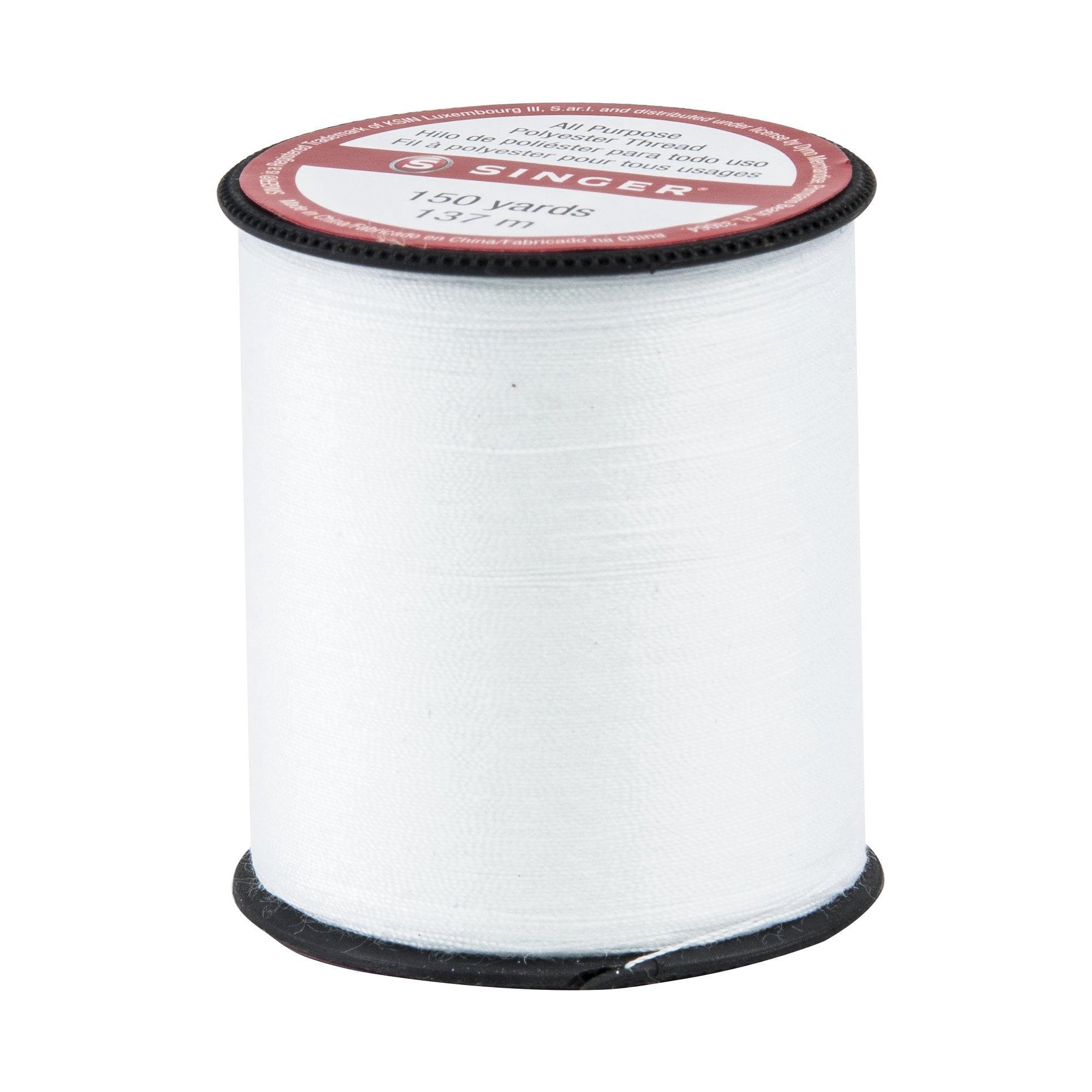 Singer All-Purpose Polyester Thread 150yd-White (Pack of 32)