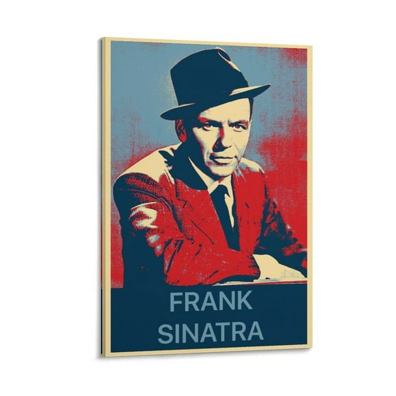 Singer And Actor Frank Sinatra Art Poster Print 1 Artworks Canvas Poster Room Aesthetic Wall Art Prints Home Modern Decor Gifts 12x18inch(30x45cm)