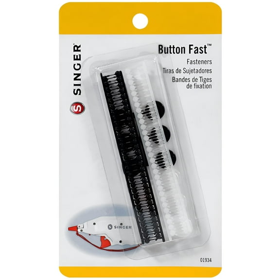 SINGER Button Fast Replacement Fasteners and Buttons - 120 Fasteners and 12 Buttons