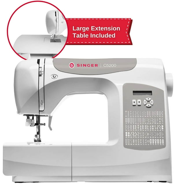 Singer C5200 Computerized Sewing Machine with Extension Table