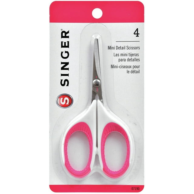 Singer Comfort Grip Craft Scissors 4"-Pink