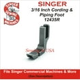 thumbnail image 1 of Singer Compatible Cording & Piping Foot 12435R 3/16 See Description For Models, 1 of 1