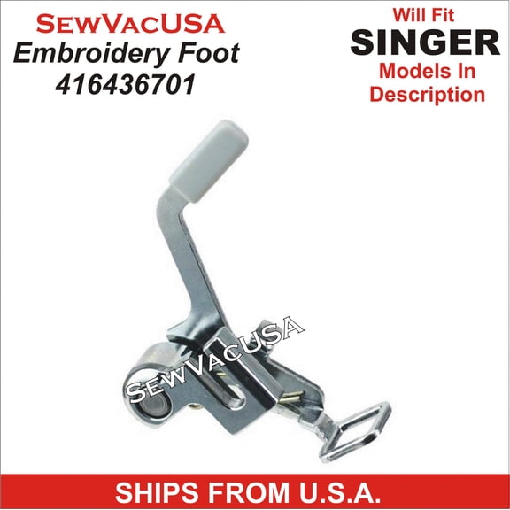 Singer Compatible Darning & Embroidery Foot 416436701 Fits Quantum Futura Models