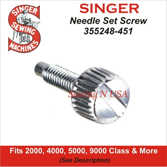 Singer Compatible Needle Set Screw 355248-451 Fits CG500, CG550 & More See Description