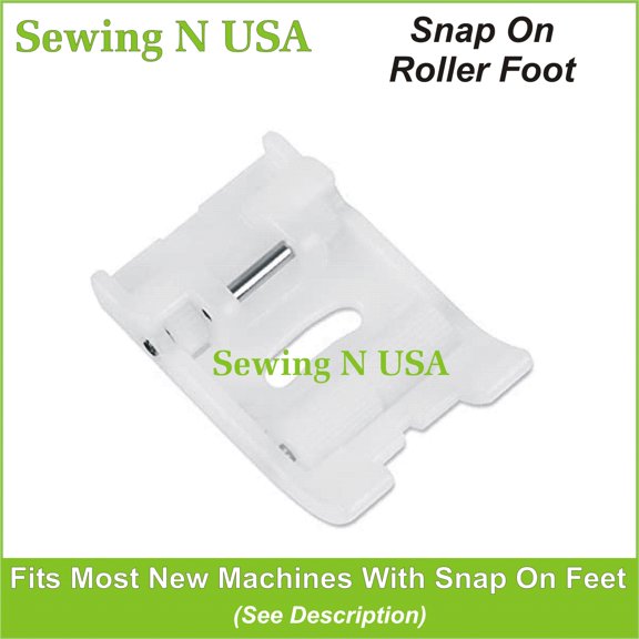 Singer Compatible Roller Foot 60415 For Sewing Leathers & Vinyl Fits Singer Models In Description