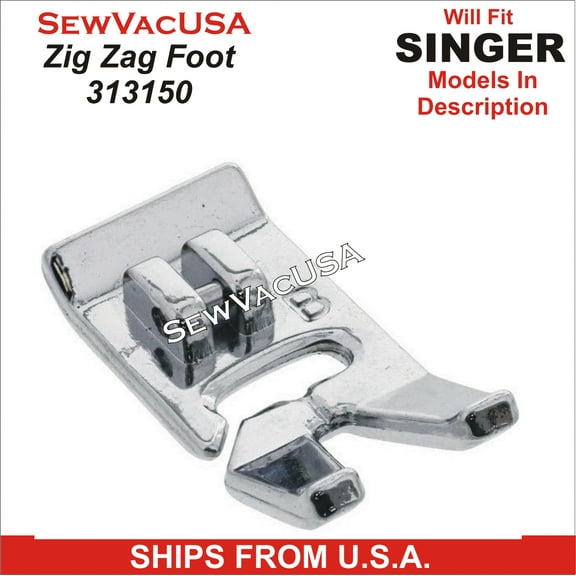 Singer Compatible Slant Needle Wide Zig Zag Foot 313150 Fits All Slant Needle Machines See Description
