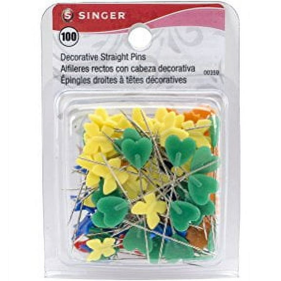 Singer Decorative Straight Pins, 100pk