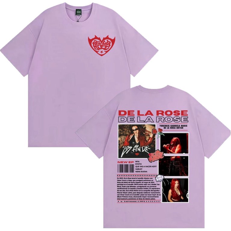 Singer Dela Rose Album Tour 2025 Merch T Shirts Harajuku Fashion
