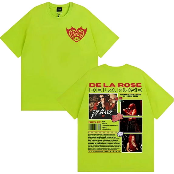 Singer Dela Rose Album Tour 2025 Merch T Shirts Harajuku Fashion Trending Street T-shirt Men Women Casual O-Neck Comfort T Shirt