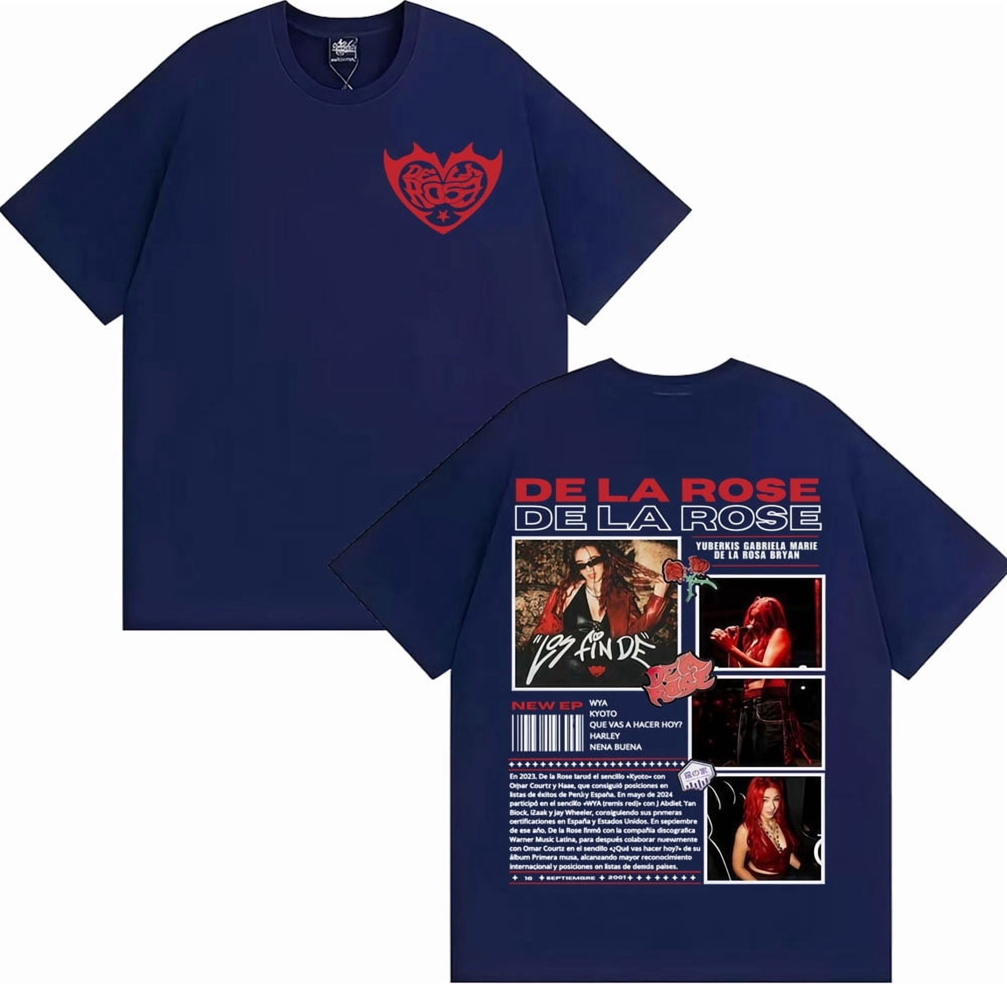 Singer Dela Rose Album Tour 2025 Merch T Shirts Harajuku Fashion