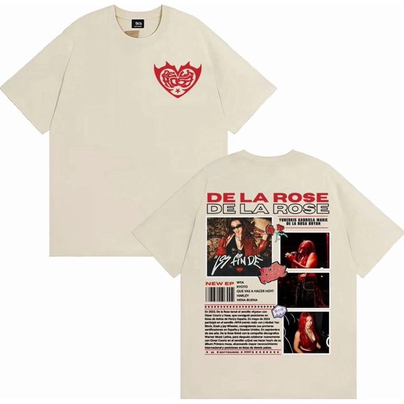 Singer Dela Rose Album Tour 2025 Merch T Shirts Harajuku Fashion Trending Street T-shirt Men Women Casual O-Neck Comfort T Shirt